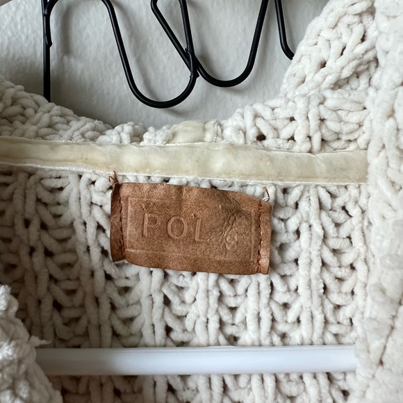 POL Women’s Chunky Knit Cropped Hoodie - Picture 2 of 4